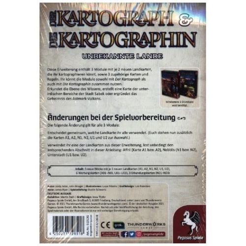 Der Kartograph - Unbekannte Lande (Spiel-Zubehör)