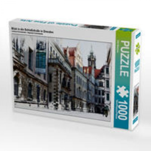 CALVENDO Puzzle Blick in die Schloßstraße in Dresden 1000 Teile Lege-Größe 64 x 48 cm Foto-Puzzle Bild von Dirk Meutzner