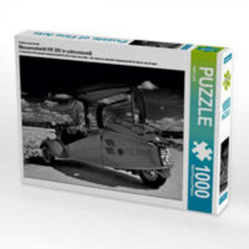 CALVENDO Puzzle Messerschmitt KR 200 in schwarzweiß 1000 Teile Lege-Größe 64 x 48 cm Foto-Puzzle Bild von Ingo Laue