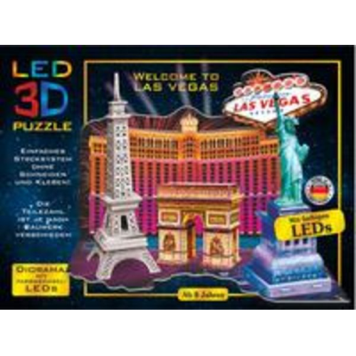 LED Diorama Puzzle Motiv: Welcome to Las Vegas 43 Teile