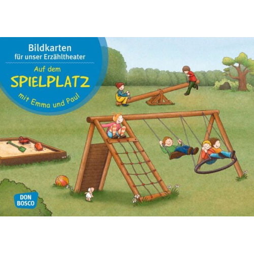 Auf dem Spielplatz mit Emma und Paul. Kamishibai Bildkartenset