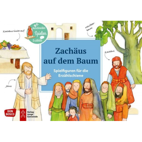 Zachäus auf dem Baum. Erzählschienen-Figurenset