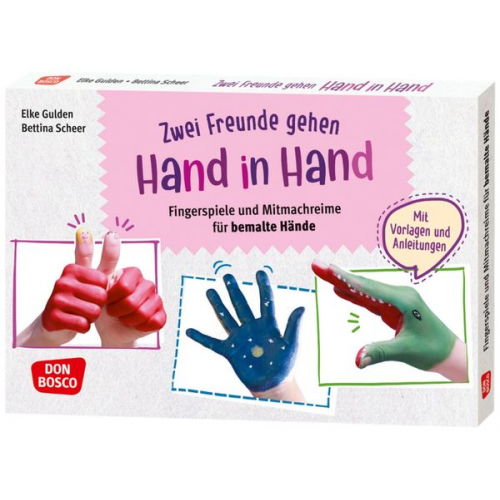 Zwei Freunde gehen Hand in Hand