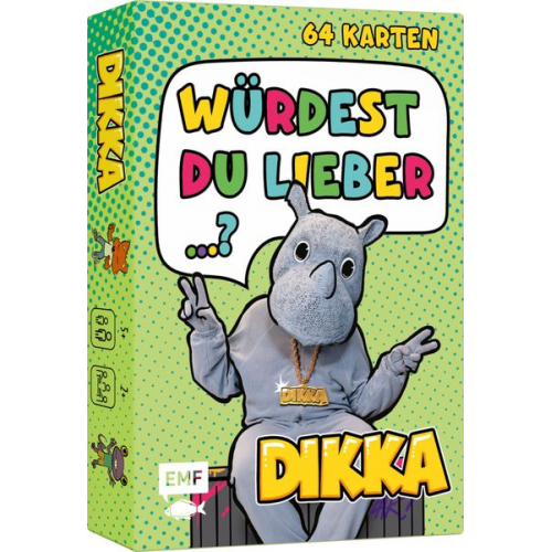 Kartenspiel: Würdest du lieber...? Nashornstarke Fragen für Kids mit DIKKA