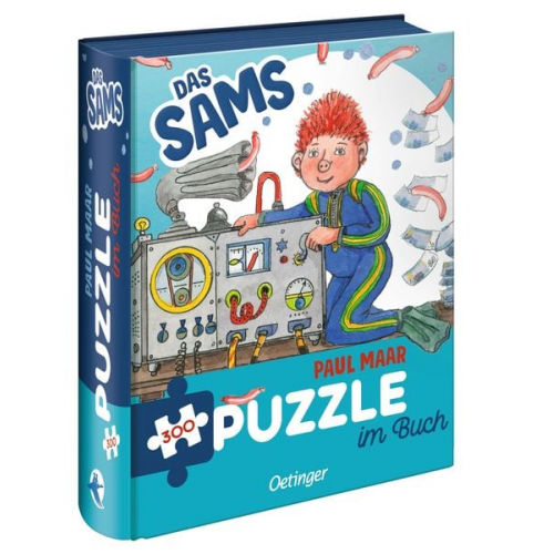 Das Sams. Puzzle im Buch. 300 Teile, Format 48 x 24 cm