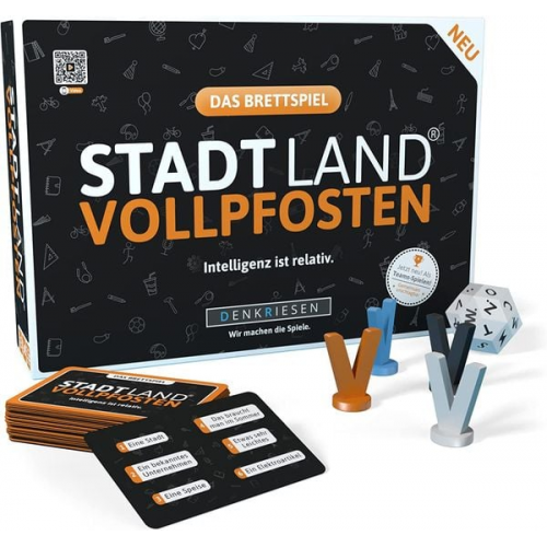 DENKRIESEN - STADT LAND VOLLPFOSTEN® Brettspiel - "Intelligenz ist relativ."