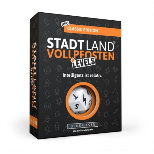 Denkriesen - Stadt Land Vollpfosten® - Levels - Classic Edition - "intelligenz ist Relativ"