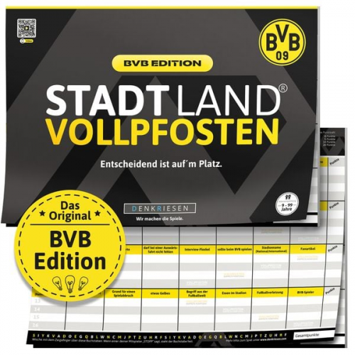 DENKRIESEN - STADT LAND VOLLPFOSTEN® - BVB EDITION - "Entscheidend ist auf'm Platz." - A4