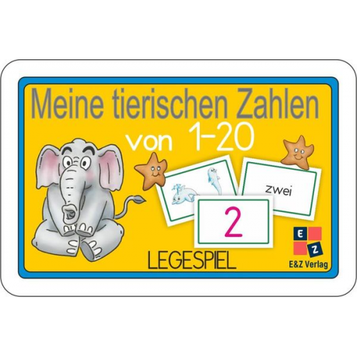 Meine tierischen Zahlen von 1-20 Legespiel, m. 1 Beilage, m. 1 Beilage, 2 Teile