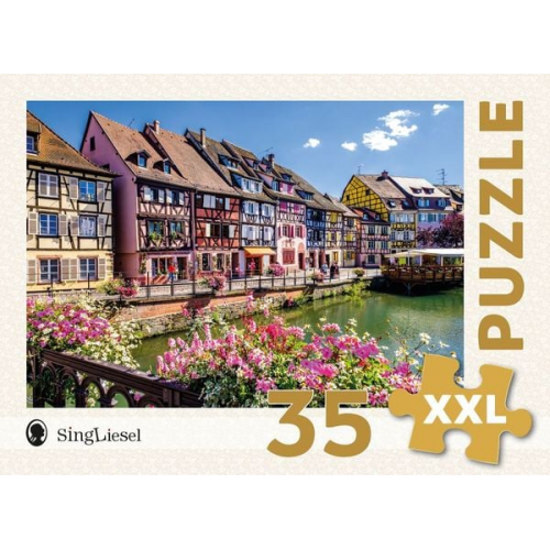 Das SingLiesel-Puzzle für Menschen mit Demenz: Colmar Altstadt