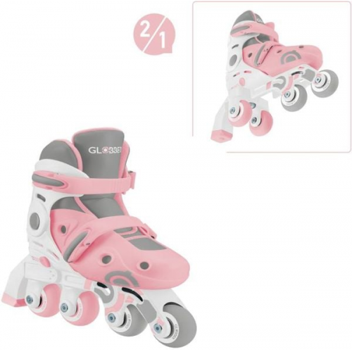 GLOBBER LEARNING SKATES 2in1 pastellrosa, Gr. 26-29