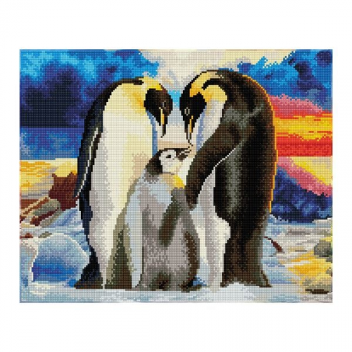 Diamond Dotz - Diamond Painting Pinguin Familie