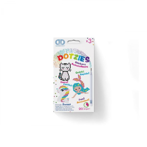 Diamond Dotz - Dotzies - Diamond Painting Sticker Katze Meerjunfrau Pony