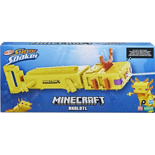 Hasbro - Nerf Super Soaker Minecraft Axolotl