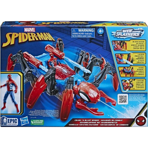 Hasbro - Marvel Spider-Man Krabbelspinne mit Wasserspritze