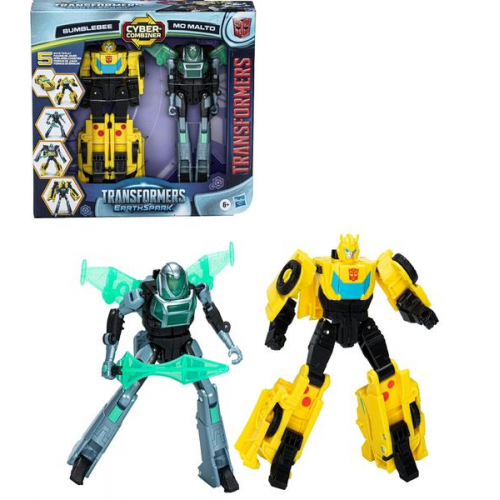 Hasbro - Transformers - EarthSpark Cyber-Combiner Bumblebee und Mo Malto