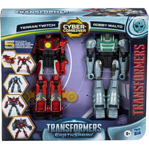 Hasbro - Transformers - EarthSpark Cyber-Combiner Terran Twitch und Robby Malto