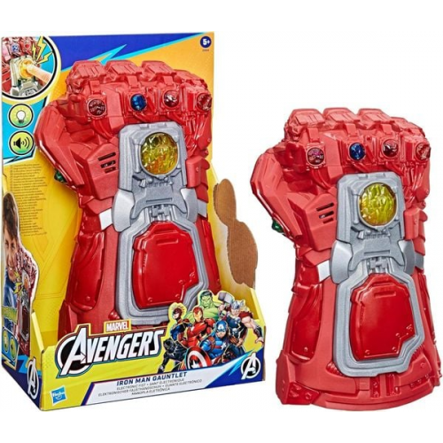 Hasbro E95085L2 - Marvel Avengers, Iron Man Endgame roter, elektronischer Infinity Handschuh