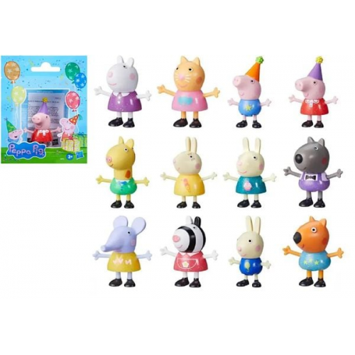 Hasbro G01525D0 - Peppa Pig Peppas Partyfreunde, 1 Stück von 12 Spielfiguren (Vorauswahl nicht möglich!)