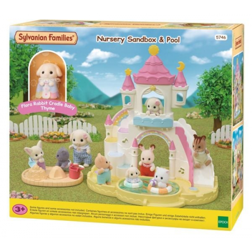 Sylvanian Families - Erlebniskindergarten Sandkasten und Pool mit Figur