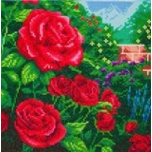 Craft Buddy CAK-TK1M - Crystal Art, Perfect Red Rose, Thomas Kinkade Kit, 30x30cm