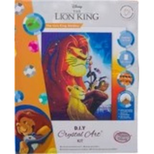 Craft Buddy CAK-DNY704L - Crystal Art, The Lion King Medley, Kit, Bild, 40 x 50 cm cm