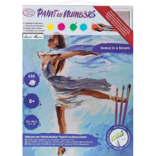 Craft Buddy PBN-3030-023 - Paint by Numbers, Dance in a Dream, 30x40cm, Malen nach Zahlen