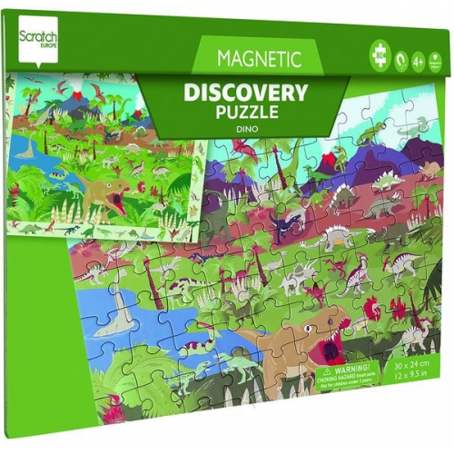 Scratch - Magnet Puzzle Dinosaurier gross, 80 Teile