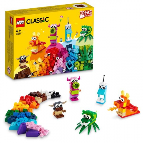 LEGO Classic 11017 Kreative Monster, Box mit Bausteinen, Kreativ-Set