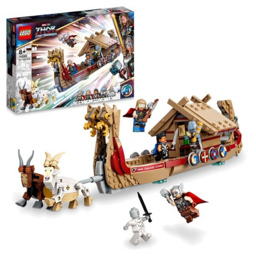 LEGO® Marvel Das Ziegenboot (76208); Bauset; Thor-Bauspielzeug zum Sammeln mit 5 Minifiguren für Kinder ab 8 Jahren (564 Teile)
