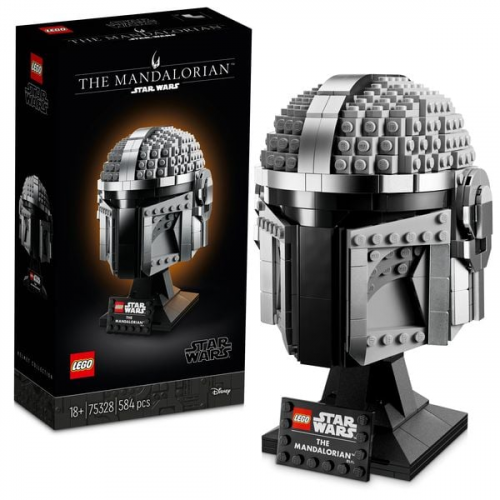 LEGO® Star Wars™ Mandalorianer Helm (75328); Bauset für Erwachsene; Modell aus LEGO Steinen zum Sammeln und Ausstellen (584 Teile)