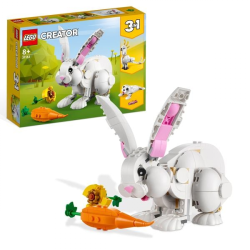 LEGO Creator 3in1 31133 Weißer Hase Tierspielzeug Konstruktionsspielzeug