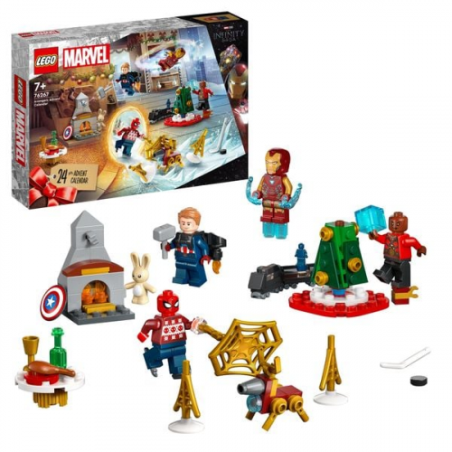 LEGO Marvel 76267 Avengers Adventskalender 2023 mit Superhelden-Figuren