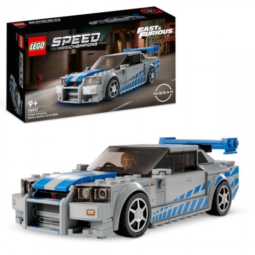 LEGO Speed Champions 76917 2 Fast 2 Furious Nissan Skyline GT-R (R34)