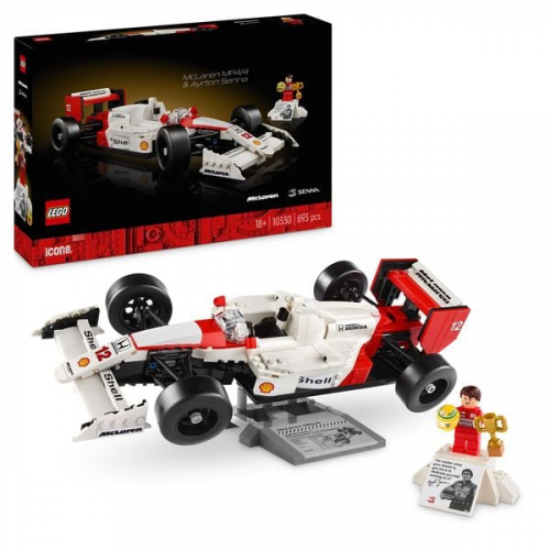 LEGO Icons McLaren MP4/4 & Ayrton Senna, Modellauto für Erwachsene 10330