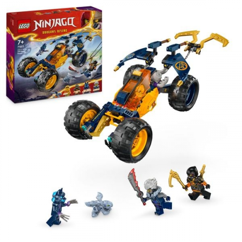 LEGO NINJAGO 71811 Arins Ninja-Geländebuggy, Ninja-Spielzeug mit Auto