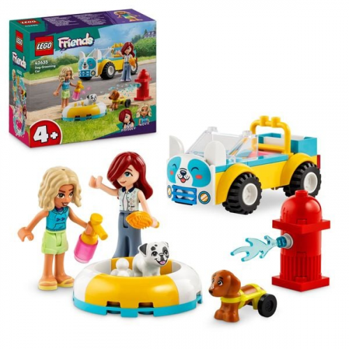 LEGO Friends Mobiler Hundesalon, Spielset mit Fahrzeug und Tieren 42635