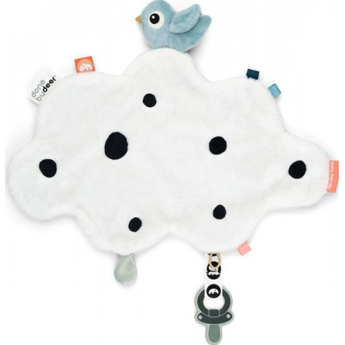 Baby-Kuscheltuch Happy clouds Blau