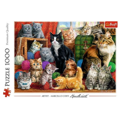 Trefl - Puzzle - Katzen, 1000 Teile