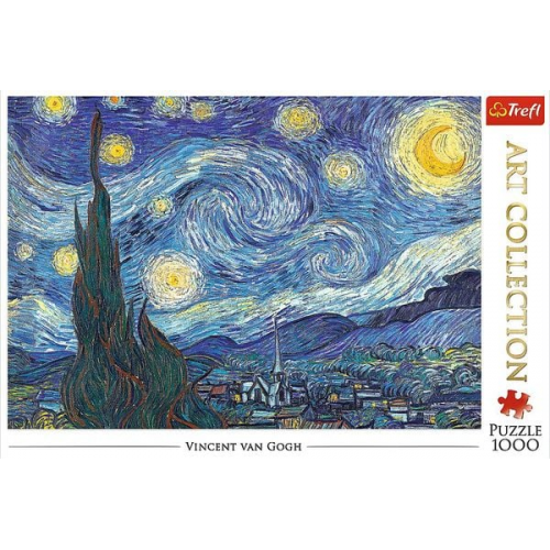 Trefl - Puzzle - Art Collection - Vincent van Goch / Die Sternennacht, 1000 Teile