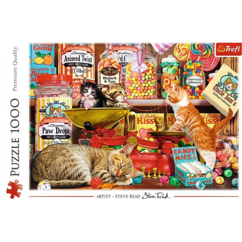 Trefl - Puzzle - Nasch-Katzen, 1000 Teile