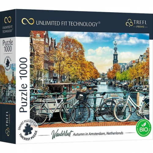 UFT Puzzle 1000 - Wanderlust: Herbst in Amsterdam, Niederlande