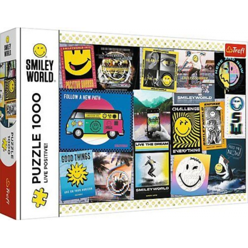 Puzzle 1000 Smiley World - Lebe positiv