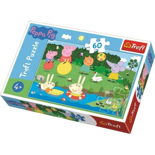 Trefl 17326 - Peppa Pig, Urlaubsspaß, Puzzle, 60 Teile