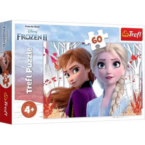 Trefl 17333 - Disney, Frozen 2, Zauberhafte Welt von Elsa und Anna, Puzzle, 60 Teile