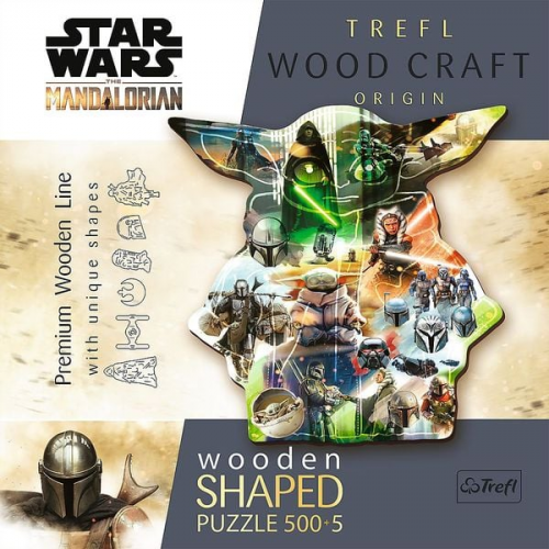 Trefl - Holzpuzzle 500 - Star Wars - The Mandalorian