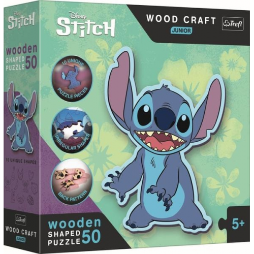 Trefl - Holzpuzzle 50 - Disney Lilo & Stitch