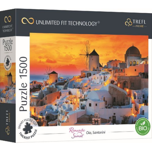 UFT Puzzle 1500 - Romantic Sunset: Santorini