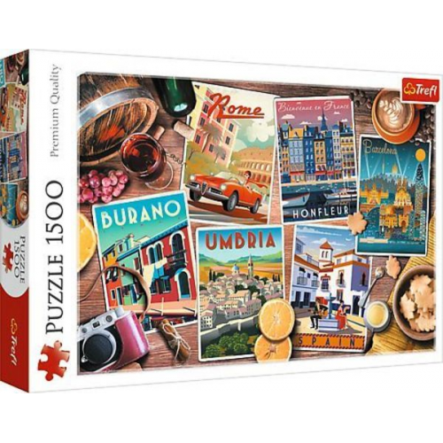 Puzzle 1500 - Reise durch Europa