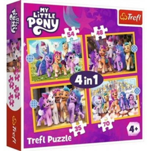 4 in 1 Puzzle 35, 48, 54, 70 Teile My little Pony